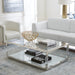 Modus Furniture Jasper Coffee Table in AcrylicWhite GlassPSS 655450307249 8YW421 Main Image