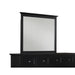 Modus Furniture Paragon Beveled Glass Mirror in Black 655450162848 4N0283 Image 1