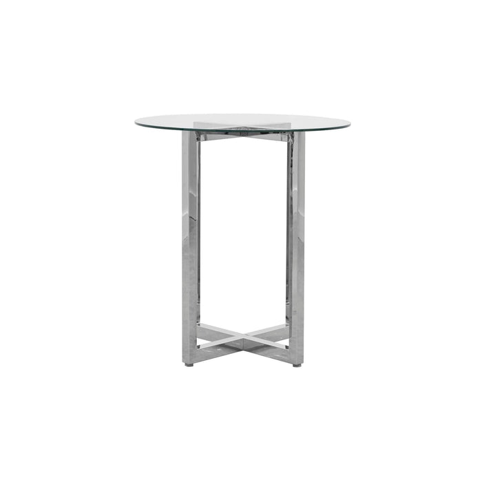 Modus Furniture Amalfi 32 inch Round Glass Top Bar Table 655450234378 1AJ5633G Image 4