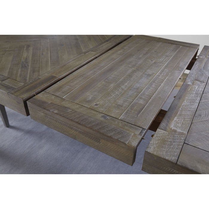 Modus Furniture Herringbone Extension Table in Rustic Latte 655450287305 5QS360 Image 5