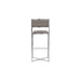 Modus Furniture Amalfi X-Base Bar Stool in Taupe Leather 655450234002 1AE268X Image 2