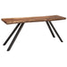 Modus Furniture Reese Live Edge Solid Wood Metal Leg Console Table in Natural Acacia 655450206290 3A6923 Image 1