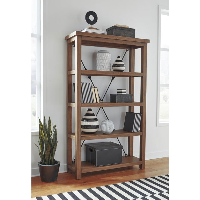 Modus Furniture Autumn Open Shelving Unit Flint Oak 655450342707 8FJ819OS Main Image