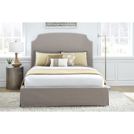 Modus Furniture Laurel UpholsteredSkirted Storage Panel Bed in Wheat  CBC3J 5 Main Image