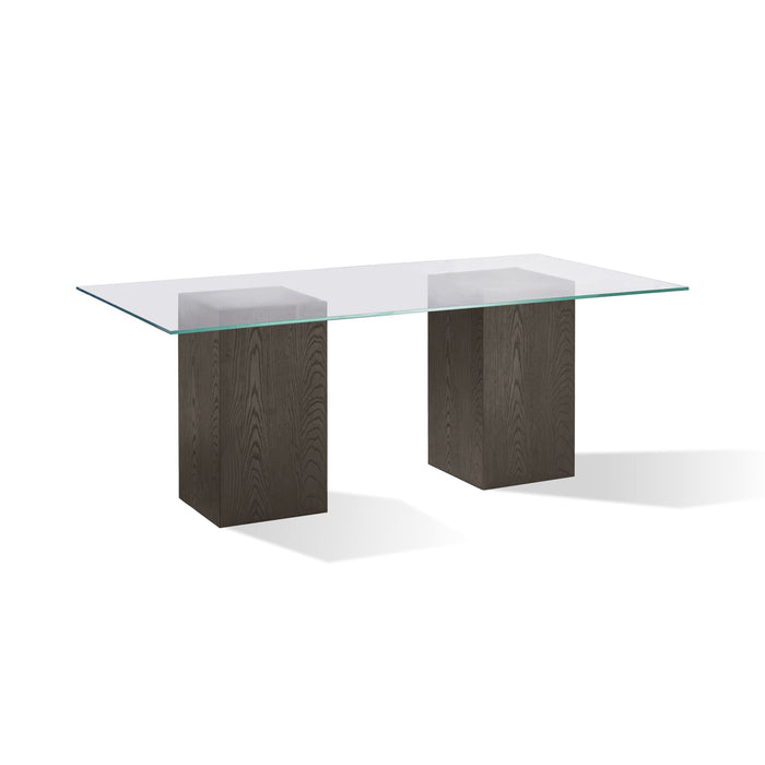 Modus Furniture Modesto Rectangular Glass Top Dining Table in French Roast 655450331312 FPBL61 Image 4