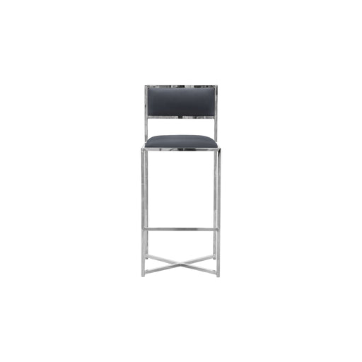 Modus Furniture Amalfi X-Base Bar Stool in Cobalt Leather 655450234064 1AE868X Image 1