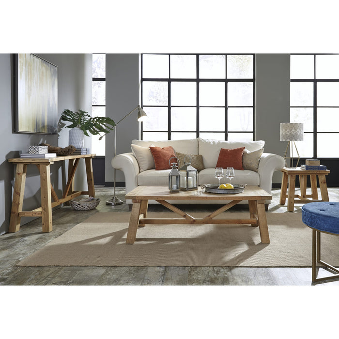 Modus Furniture Harby Reclaimed Wood Rectangular Coffee Table in Rustic Tawny 655450170690 8W6821 Image 1