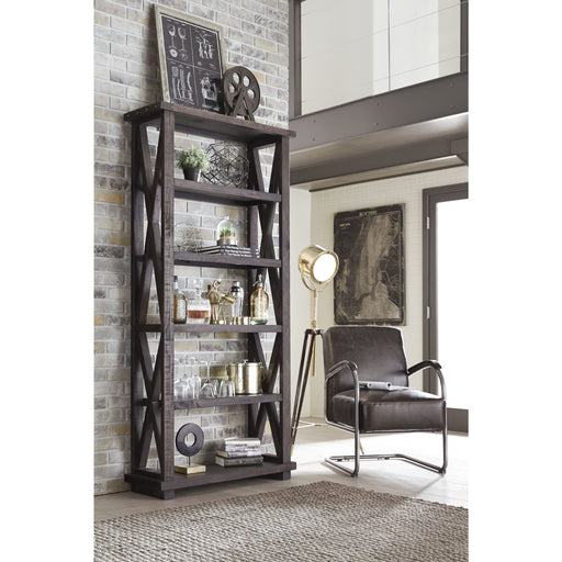 Modus Furniture Yosemite Solid Wood 82x39 inch Bookshelf in Cafe 655450236532 7YC9193982 Main Image