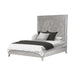 Modus Furniture Boho Chic Carved Platform Bed in Washed White  1JQ9H  Image 4