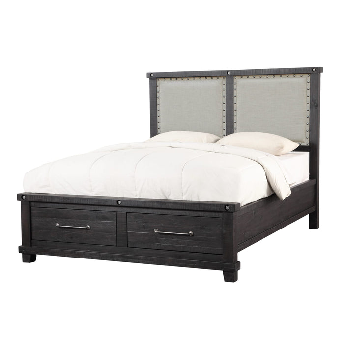 Modus Furniture Yosemite Upholstered Footboard Storage Bed in Cafe  7YC9S  Image 3