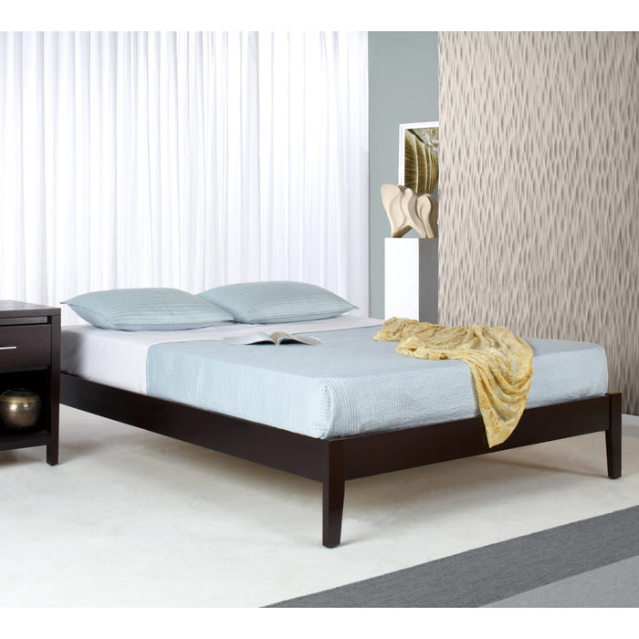 Modus Furniture Simple Wood Platform Bed in Espresso  SP23F  Main Image