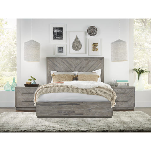 Modus Furniture Alexandra Solid Wood Platform Bed in Rustic Latte  5RS3H  Main Image