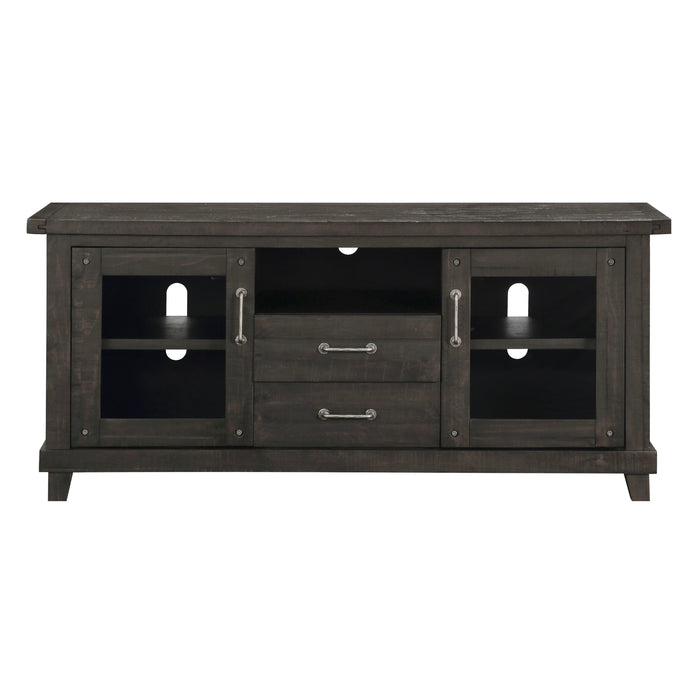 Modus Furniture Yosemite Solid Wood Two Drawer Media Console in Cafe 655450210198 7YC926D Image 3