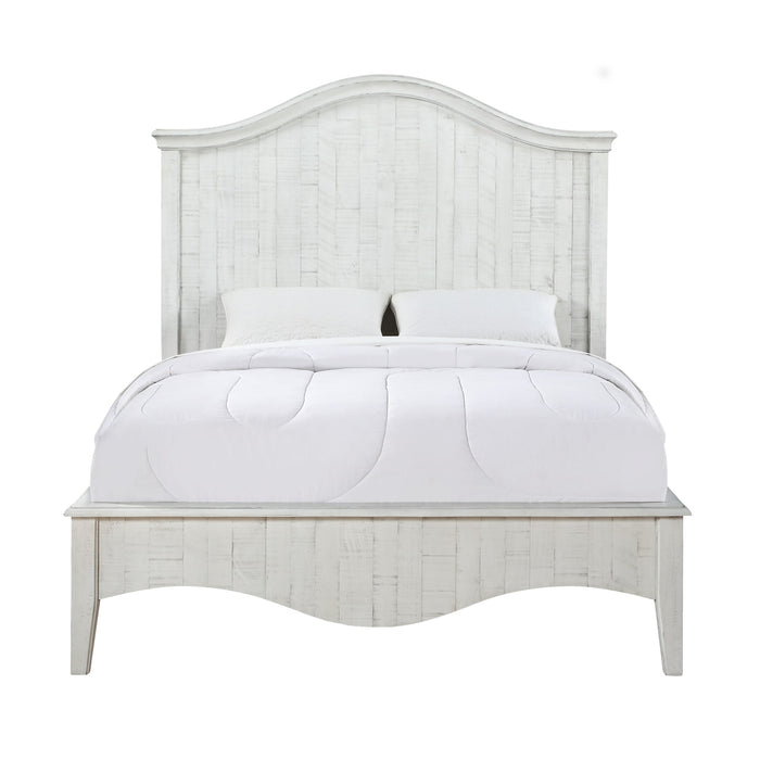 Modus Furniture Ella Solid Wood Crown Bed in White Wash  2G43B  Image 5