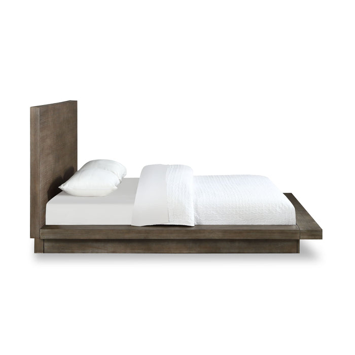 Modus Furniture Melbourne Wood Platform Bed in Dark Pine  8D64H  Image 4