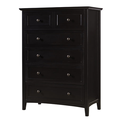 Modus Furniture Paragon Five Drawer Chest in Black (2024) 655450432101 4N0284A Image 1