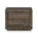 Modus Furniture Melbourne Two Drawer Nightstand with USB in Dark Pine 655450258992 8D6481 Image 4