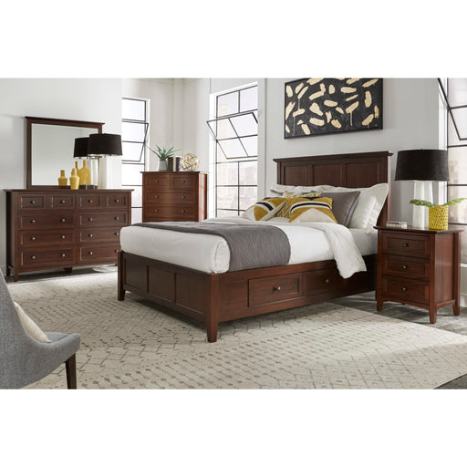 Modus Furniture Paragon Four Drawer Wood Storage Bed in Truffle  4N35D  Image 1