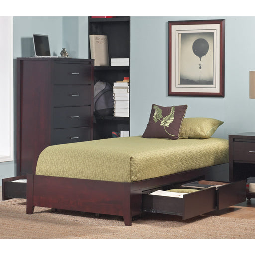 Modus Furniture Simple Wood Storage Bed in Espresso  SP23D  Image 1