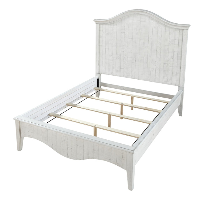 Modus Furniture Ella Solid Wood Crown Bed in White Wash  2G43B  Image 7