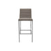 Modus Furniture Amalfi Metal Back Bar Stool in Taupe Leather 655450233999 1AE268M Image 1