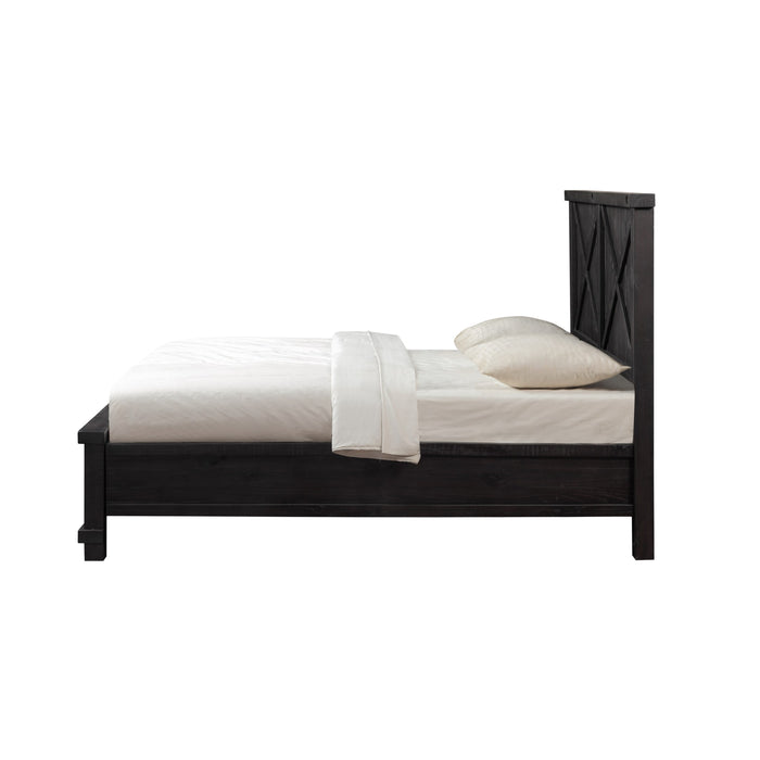 Modus Furniture Yosemite Solid Wood Footboard Storage Bed in Cafe  7YC9D  Image 3