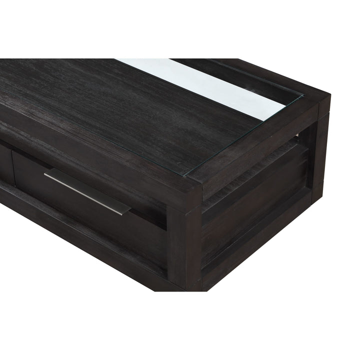 Modus Furniture Oxford Two Drawer Rectangular Coffee Table in Basalt Grey 655450194399 AZU521 Image 5