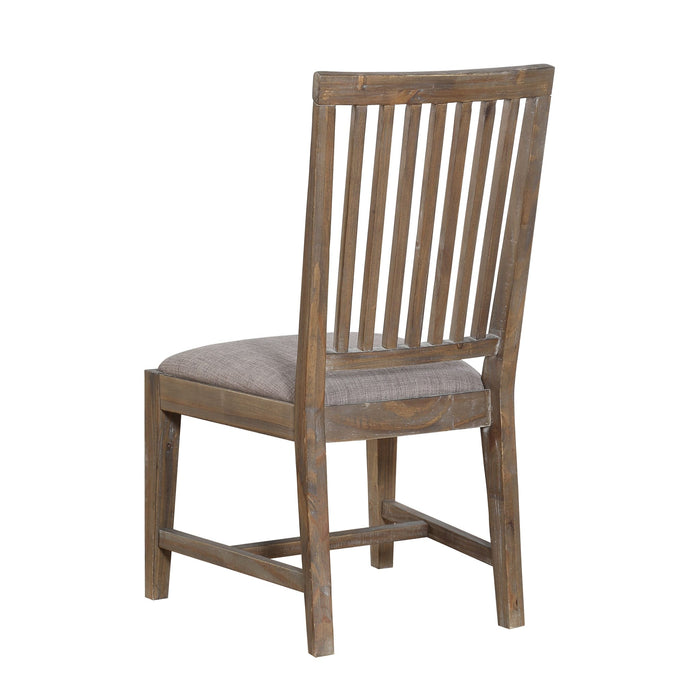 Modus Furniture Autumn Solid Wood Upholstered Dining Chair in Flint Oak 655450240973 8FJ866 Image 5