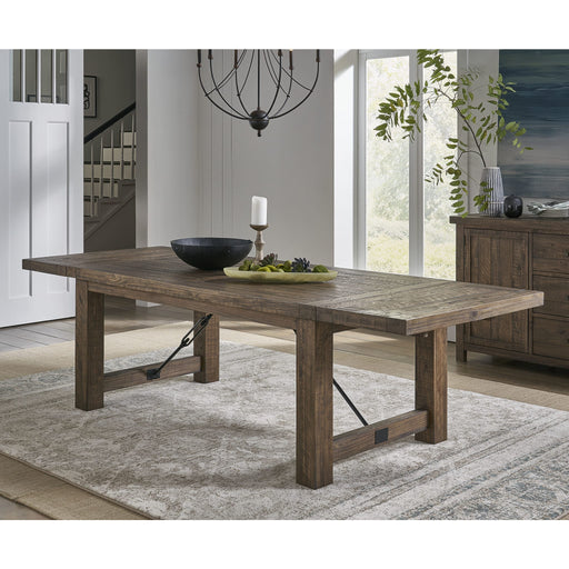 Modus Furniture Autumn Solid Wood Extending Dining Table in Flink Oak 655450240966 8FJ861 Main Image