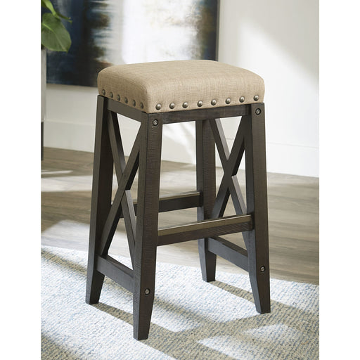 Modus Furniture Yosemite Solid Wood Upholstered Bar Stool in Cafe 655450223563 7YC968U Main Image