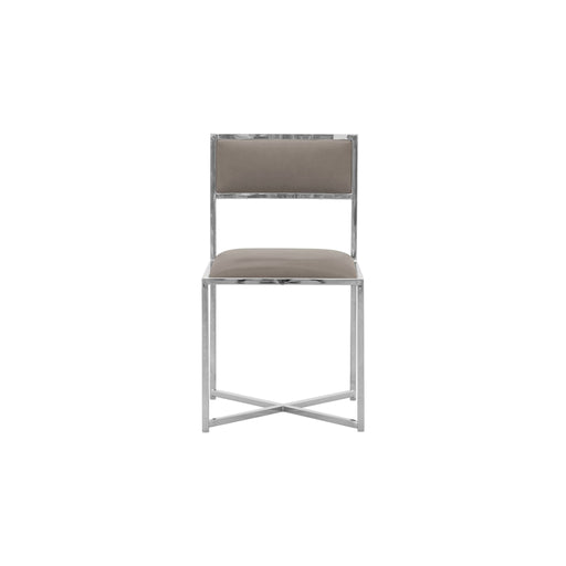 Modus Furniture Amalfi X-Base Chair in Taupe Leather 655450233982 1AE266X Image 1