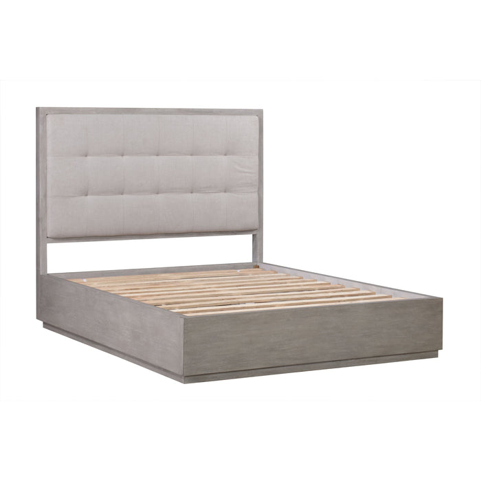 Modus Furniture Oxford Upholstered Platform Bed in Mineral  AZBXF  Image 6