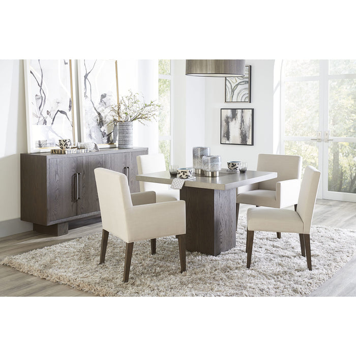 Modus Furniture Modesto Upholstered Side Chair in Abalone Linen and French Roast 655450331268 FPBL63B Image 2