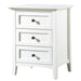 Modus Furniture Paragon Three Drawer Nightstand in White 655450158032 4NA481 Image 3