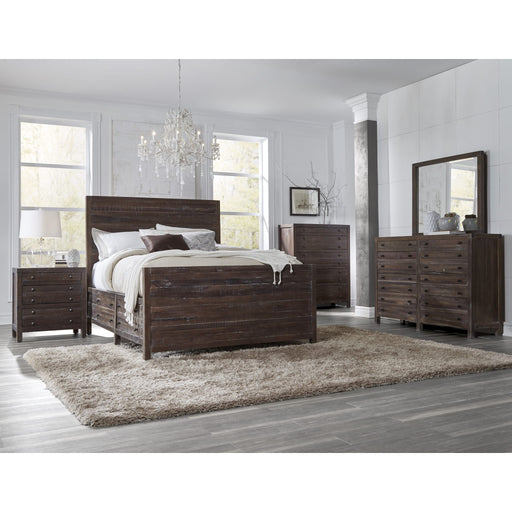 Modus Furniture Townsend Solid Wood Storage Bed in Java  8T06D  Image 1