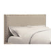 Modus Furniture Tavel Nailhead Upholstered Headboard in Toast Linen  3ZL7L BH12 Image 2