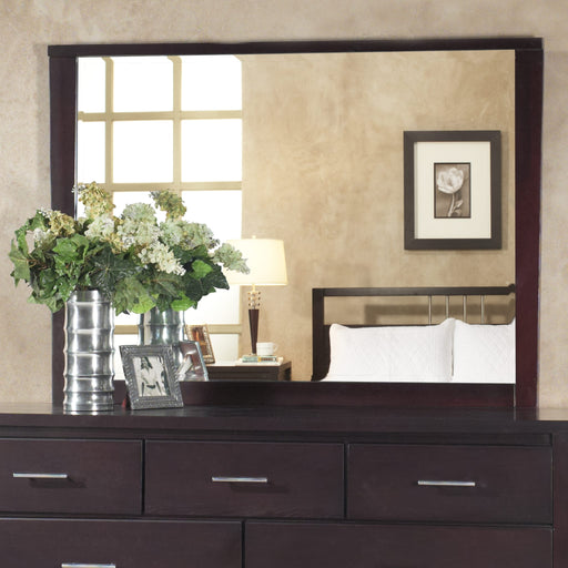 Modus Furniture Nevis Landscape Mirror In Espresso 655450119354 NV2383LG Main Image