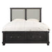 Modus Furniture Yosemite Upholstered Footboard Storage Bed in Cafe  7YC9S  Image 4