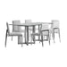 Modus Furniture Amalfi Metal Back Chair in White Leather 655450279959 1AA466M Image 4