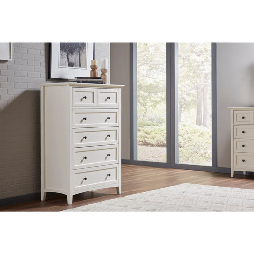 Modus Furniture Paragon Five Drawer Chest in White (2024) 655450432125 4NA484A Main Image