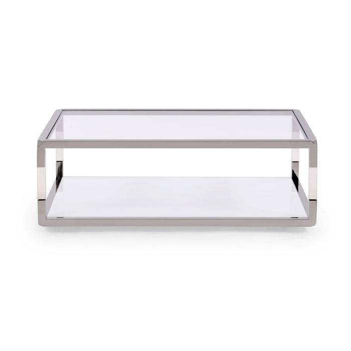 Modus Furniture Jasper Coffee Table in AcrylicWhite GlassPSS 655450307249 8YW421 Image 4