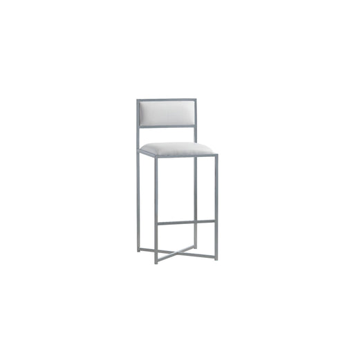 Modus Furniture Amalfi X-Base Bar Stool in White Leather 655450279980 1AA468X Main Image