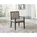 Modus Furniture Modesto Wood Frame Upholstered Arm Chair in Koala Linen and French Roast 655450331275 FPBL64 Main Image