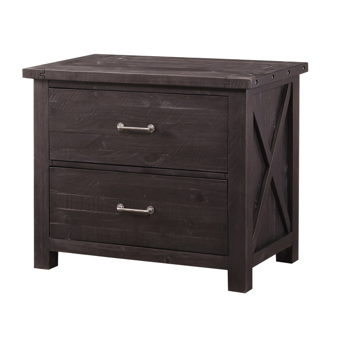 Modus Furniture Yosemite Solid Wood Lateral File Cabinet in Cafe 655450191213 7YC918 Image 2