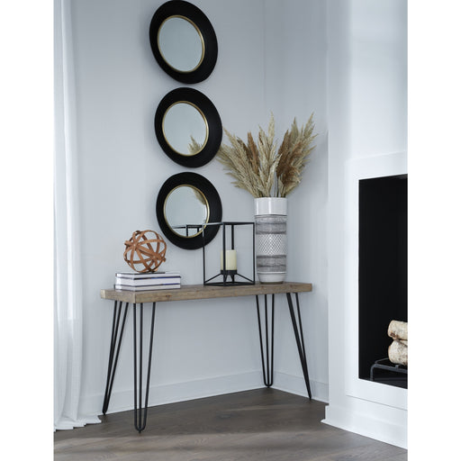 Modus Furniture Everson Solid Fir Console Table in Sand Dollar 655450321870 DVV123 Main Image