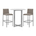 Modus Furniture Amalfi Metal Back Bar Stool in Taupe Leather 655450233999 1AE268M Image 4