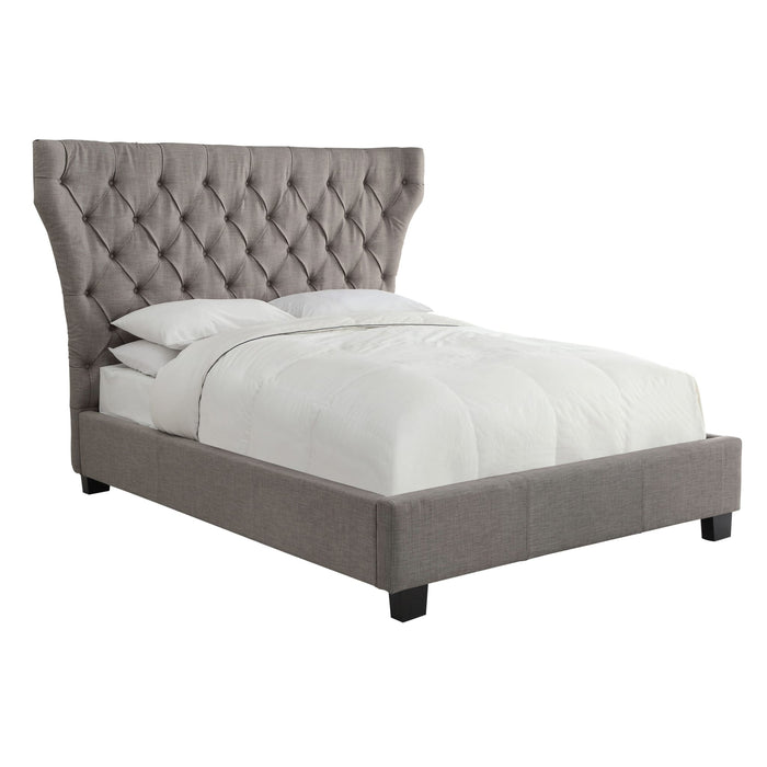 Modus Furniture Melina Upholstered Footboard Storage Bed in Dolphin Linen  3ZH3D 53 Image 5