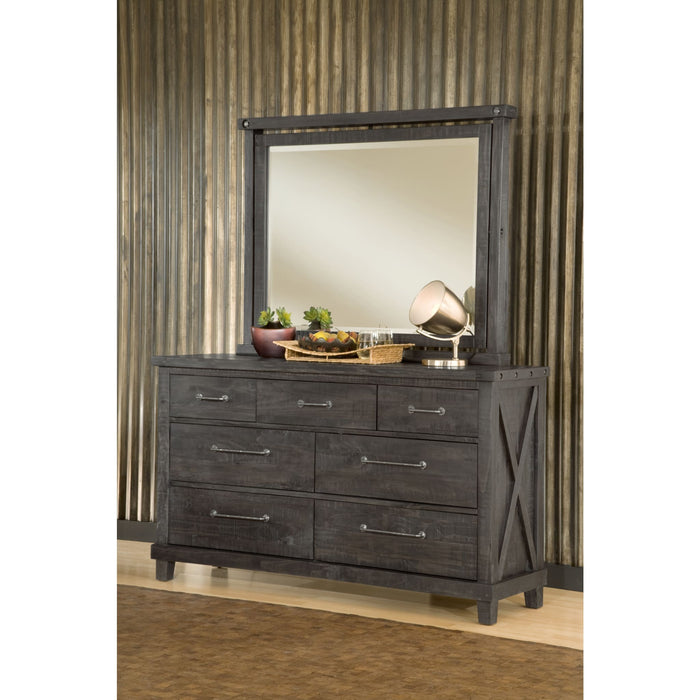 Modus Furniture Yosemite Solid Wood Mirror in Cafe 655450105845 7YC983 Image 3