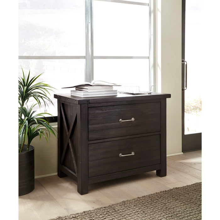 Modus Furniture Yosemite Solid Wood Lateral File Cabinet in Cafe 655450191213 7YC918 Main Image