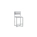 Modus Furniture Amalfi X-Base Counter Stool in White Leather 655450280009 1AA470X Image 4